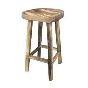 Handcrafted Solid Wood <b>Side</b> <b>Table</b> <b>Set</b> Round Geometric Totem Nesting <b>Tables</b> Modern Sculptural Oak End <b>Table</b> with Beaded Tripods - Product Image 2
