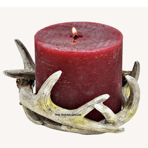 Portavelas con Diseño de Árbol de Navidad para Decoración de Mesa y Regalos Sorpresa, Portavelas con Base de Madera para las Fiestas - Product Image 2