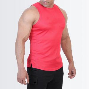 Men <b>Red</b> Sleeveless <b>Tank</b> <b>Top</b> O-Neck Knitted Solid Color Breathable Casual Workout Shirt Custom Made <b>Top</b> Trending - Product Image 4
