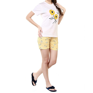Ropa Personalizada al por Mayor, Conjunto de Camiseta y Pantalones Cortos 100% Algodón para Mujer, Nueva Moda Verano 2026, Conjunto Doble para Mujer - Product Image 3