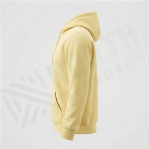 Custom Logo Blank <b>Oversized</b> High Quality 100% Cotton <b>Hoodies</b> Sets Hooded Heavyweight Pullover Casual Two Piece Men Tracksuits - Product Image 3