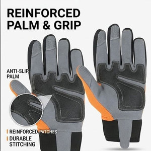 Guantes de Trabajo de Seguridad de Alto Rendimiento, Resistentes al Calor, a los Cortes y a los Impactos, con Palma de Cuero y Nudillos de TPR - Product Image 2