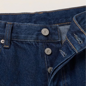 Custom Logo High Street Faded Long Shorts Men Casual Denim Loose Fit Jorts 100% Cotton <b>Distressed</b> Customized Color Long Men - Product Image 4