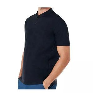 Polo de golf con logotipo bordado personalizado para hombre, uniforme de poliéster, 100% algodón, venta al por mayor - Product Image 3