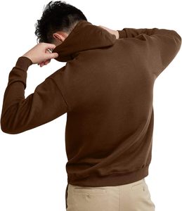Sweat-shirt à capuche pour homme en molleton de coton, coupe oversize, épaules tombantes, streetwear personnalisé pour l'hiver - Product Image 4