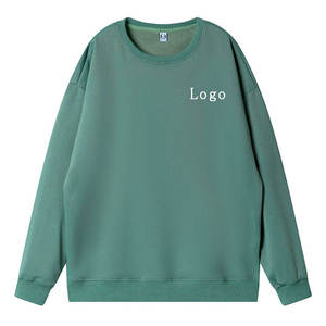 Sweat-shirts et pulls à capuche pour femmes de couleur unie, taille plus, col montant, manches longues - Product Image 3