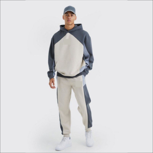 Conjunto Deportivo Moderno Minimalista de Felpa para Hombre, Sudadera con Bolsillo Frontal y Pantalones Jogger de Pierna Ajustada, Dos Piezas - Product Image 3