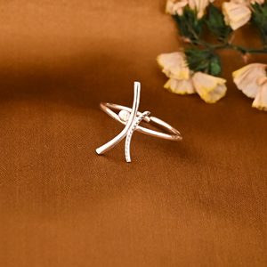 Anillo Ajustable de Latón Plateado de Diseño Moderno para Boda, Compromiso, Fiesta, Regalo para Mujer, Lote al por Mayor de 25 Pares - Product Image 1