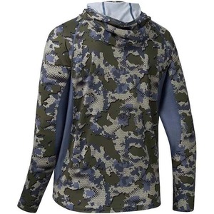 Vêtements de pêche à manches longues en polyester et élasthanne, vêtements d'extérieur, chemises à capuche, impression par sublimation - Product Image 5