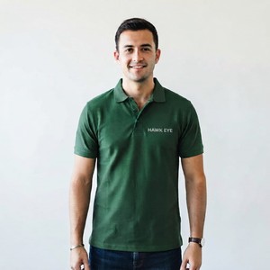 Camiseta Deportiva de Manga Corta para Hombre Hawk Eye Sports, Tejido de Alto Rendimiento 100% Algodón 220g, Logotipo Frontal, Color Sólido, Transpirable, Informal, para Exteriores - Product Image 1