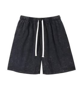 Pantalones Cortos de Playa de Algodón de Diseño Personalizado, Estilo Nuevo, Pantalones Cortos Deportivos de Color Sólido para Hombre - Product Image 3