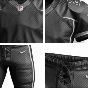 ชุดยูนิฟอร์มอเมริกันฟุตบอลสั่งทำจากโรงงานโดยตรง แบบซับลิเมชั่นสำหรับทีม ผ้าโพลีเอสเตอร์เนื้อหนา ชุดแข่งขันครบชุด - Product Image 5