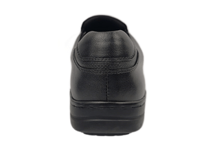 Dlords Gad Penny Mocassins pour Hommes en Cuir Noir, à Bout Renforcé, pour le Bureau et la Carrière, Couleur Unie, Semelle Extérieure en Caoutchouc, Semelle Intermédiaire en EVA, Antidérapants, avec Coussin d'Air - Product Image 2