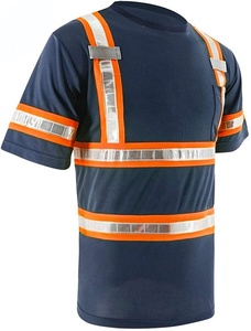 Camiseta de Seguridad Reflectante de Alta Visibilidad, Uniforme de Advertencia para Trabajadores de Carreteras y Obras de Construcción - Product Image 2