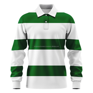 Camiseta de Rugby Unisex con Logotipo Personalizado, Manga Corta, 100% Poliéster, Ropa Deportiva Estampada para Equipos - Product Image 1