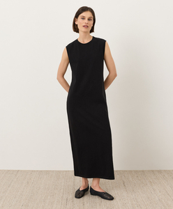 Women Floor-Length Maxi <b>Dress</b> Cotton Breathable Regular Wear <b>Loose</b> Fit Tee <b>Dress</b> Women Sleeveless Crew Neck Tee Maxi <b>Dress</b> - Product Image 2