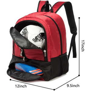 Custom Football Team <b>Backpacks</b> Soccer Player Bags Athletic Training <b>Backpacks</b> OEM Pakistan Export Manufacturer Wholesale Supply - Product Image 6