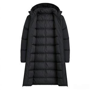 Veste d'hiver à capuche décontractée respirante à fermeture éclair pour homme à bas prix en stock - Product Image 6