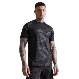 Camiseta Deportiva para Hombre, Diseño Moderno con Estampado de Camuflaje, Corte Ajustado, Cuello Redondo, Gran Venta - Product Image 2