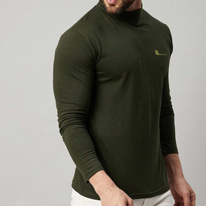 <b>Men's</b> O-Neck Long Sleeve Solid Color Cotton/Bamboo Fiber Quick Dry Anti-Shrink Breathable Casual <b>Top</b> - Product Image 6