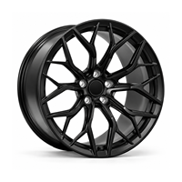 Jantes forgées Snowflake Mesh 18-22 pouces, finition noir brillant, 5x112 5x114.3 Monoblock VIW-156 pour BMW Audi Mercedes-Benz