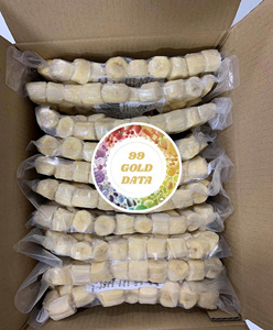 Suministro a granel de plátanos congelados cortados por la mitad para batidos y postres, materia prima de fruta natural endulzada para la industria de servicios alimenticios - Product Image 6