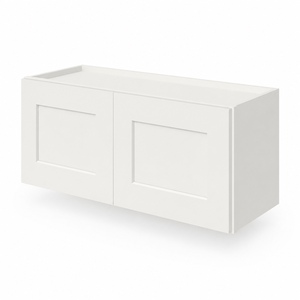 Gabinete de Cocina de Pared OEM de 33 x 12 Pulgadas, Blanco, Estilo Shaker, RTA, Venta al por Mayor, Fábrica en Vietnam - Product Image 2
