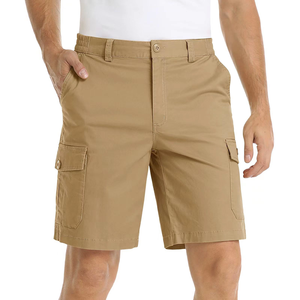 Pantalones Cortos Cargo para Hombre, 100% Algodón, Cintura Elástica, 6 Bolsillos, Estilo hasta la Rodilla, Personaliza con tu Logotipo, Moda Urbana Masculina, Última Llegada - Product Image 4