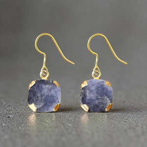 Boucles d'oreilles pendantes en amazonite naturelle brute Ratnarachit, plaquées or 18 carats, sertissage canal, fil minimaliste, pierres précieuses, vente en gros - Product Image 5
