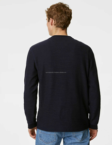 เสื้อยืดแขนยาวผู้ชายพรีเมียมผ้าฝ้ายขายส่ง รับทำโลโก้แบบ OEM - Product Image 2