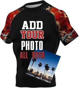 Rashguard personnalisé pour homme, qualité supérieure, idéal pour le BJJ, le Judo, la course à pied, l'entraînement, en polyester, compression, kimono de Jiu-Jitsu - Product Image 6