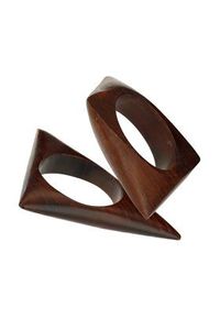 Porte-serviettes personnalisé en bois naturel à 100 %, moderne et luxueux, écologique, durable, pour mariage, maison, table, décoration de restaurant - Product Image 2