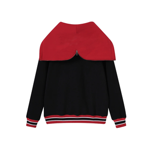 เสื้อฮู้ดดี้ DST สีดำลายเส้นแบบกำหนดเอง พร้อมโลโก้ตัวอักษรกรีกปักลาย สำหรับผู้หญิง ผลิตจากผ้าฝ้ายฟลีซ ขายส่งจากโรงงาน ปี 2026 - Product Image 2