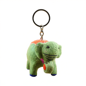 Elephant Design Felt Plush <b>Key</b> Ring Unique and Stylish <b>Key</b> <b>Chains</b> - Product Image 2