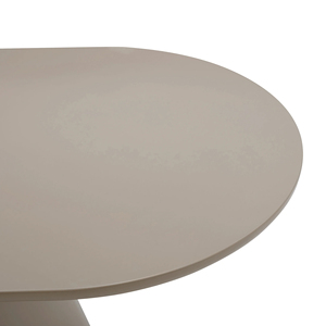 Mesa de Comedor Moderna de Lujo, Ovalada, con Base Montada, Color Marrón, Acabado Liso, Plegable, Resistente, para 6 Personas - Product Image 5