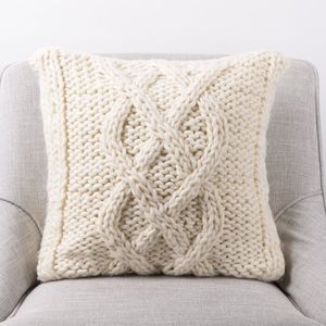 Hot Sell First-rate Quality Warmth Knitted Embroidery Bohemian Style 100% Cotton Filling Removable Washable <b>Throw</b> <b>Pillow</b> Cover - Product Image 4