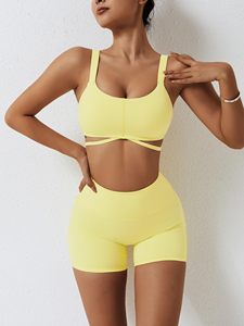 Conjunto de Yoga para Mujer de Primera Calidad, Cintura Alta, Diseño Simple y Ecológico, 3 Piezas, Hecho a Medida, Ropa Deportiva Transpirable - Product Image 4