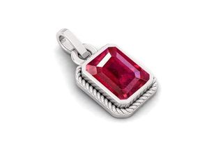 Pendentif médaillon sculpté en bois de Manik, rubis naturel certifié qualité Deluxe 8.25 Ratti 7.23 carats, poli - Product Image 3