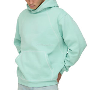 Sudaderas con Capucha para Hombre de Fábrica, 360 Gramos, Estilo Vintage, Lavado Ácido, Bordado con Parches, 100% Algodón, Felpa - Product Image 1