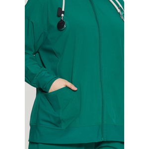 Veste d'uniforme d'hôpital anti-rides en nylon élasthanne écologique sur mesure, en matière optimale, et ensembles d'uniformes d'infirmière extensibles - Product Image 6
