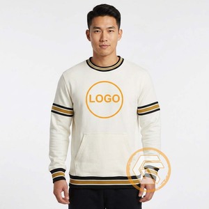 เสื้อคอกลมผู้ชายอัลฟ่า |   เสื้อสเวตเชิ้ตผ้าฟลีซคอตตอน 100% พิมพ์ลายโลโก้ด้านหน้า ทรงปกติ สวมใส่สบาย ฤดูหนาว แห้งเร็ว - Product Image 2