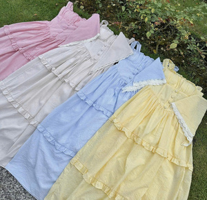 Robe longue sexy pour femme à manches courtes, unie et simple, taille naturelle, en soie, alliant parfaitement élégance, confort et décontracté - Product Image 1