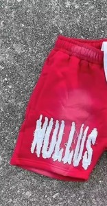 Nouveauté 2026 : Short de mode homme style urbain, coupe solide, avec logo brodé personnalisé effet vieilli, en tissu épais délavé soleil - Product Image 6