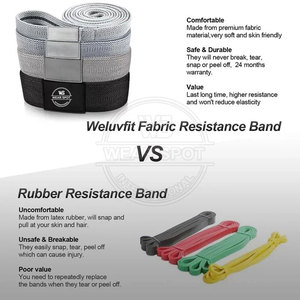 Meilleures ventes : Ensemble de bandes de résistance longues en tissu personnalisées pour les fessiers, fabriquées au Pakistan - Product Image 5