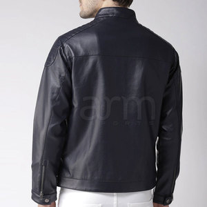 Dernier style, vente en gros, veste en cuir coupe-vent pour homme, veste d'hiver imperméable pour homme, best-seller, en vente en ligne - Product Image 4