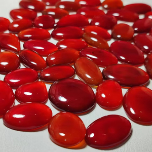 Wholesale Natural Red Onyx Gemstone High Quality Polished Cabochon Loose Stone for Rings & Pendants Jewelry Supply - Product Image 3