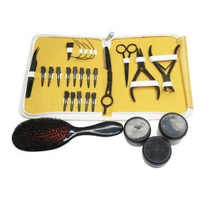 Nouvel ensemble d'outils pour extensions capillaires : pinces fonctionnelles, micro-perles et boucles de tirage en acier inoxydable pour kit professionnel d'extensions capillaires - Product Image 6