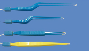 Forceps bipolaires professionnels, instrument chirurgical, couleur bleue, certifié CE, fonctionnement manuel, pour usage médical - Product Image 4