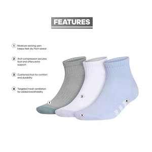 Chaussettes Athlétiques Premium de Haute Qualité pour Hommes – Couleurs Populaires Blanc et Noir – Confortables, Respirantes, Thermiques et Auto-Chauffantes - Product Image 2