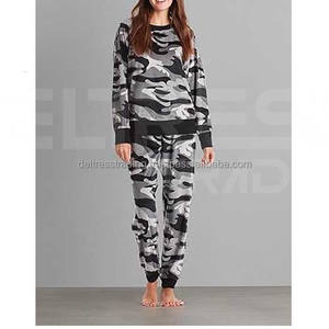 Ensemble de survêtement d'hiver en molleton imprimé pour femmes décontracté de qualité supérieure Design uni Haute qualité Écologique Respirant Séchage rapide - Product Image 5